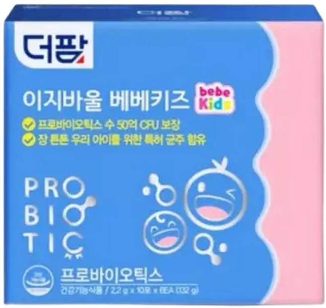 더팜 이지바울 베베키즈 60포 2개월분 뉴바이오틱스 키즈 약국전용, 1개, 60정