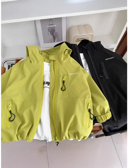 키즈 후드 바람막이 집업 아동 경량 윈드브레이커 데일리 점퍼