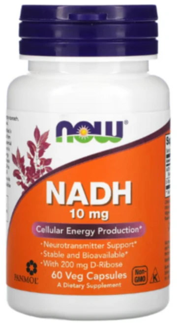 나우푸드 NADH 10mg 베지 캡슐, 60정, 1개 - 쿠팡