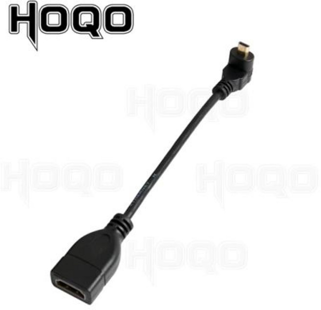 HDMI 호환 90 도 마이크로 HDMI 수-HDMI 암 어댑터 케이블 왼쪽 오른쪽 각도 마이크로 HDMI 파라 컨버터 카메라 TV용, Down Angle_15 cm, [01] 15 cm, 05 Down Angle_01 15 cm
