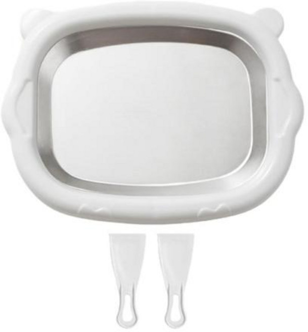 아이스크림 제조기 롤 메이커 다기능 요구르트 기계 2 스페이드 콜드 플레이트 소르베 젤라토 요거트용, 9) White C, 1개