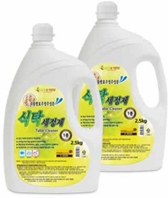 기름까지 깨끗하게! 식탁세균세정제, 4개, 2.5L