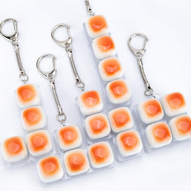 재밌는 테트리스 딸깍이 키링 키보드 피젯토이 신기한 손 장난감 열쇠고리 장난감 게임, 랜덤, 1개