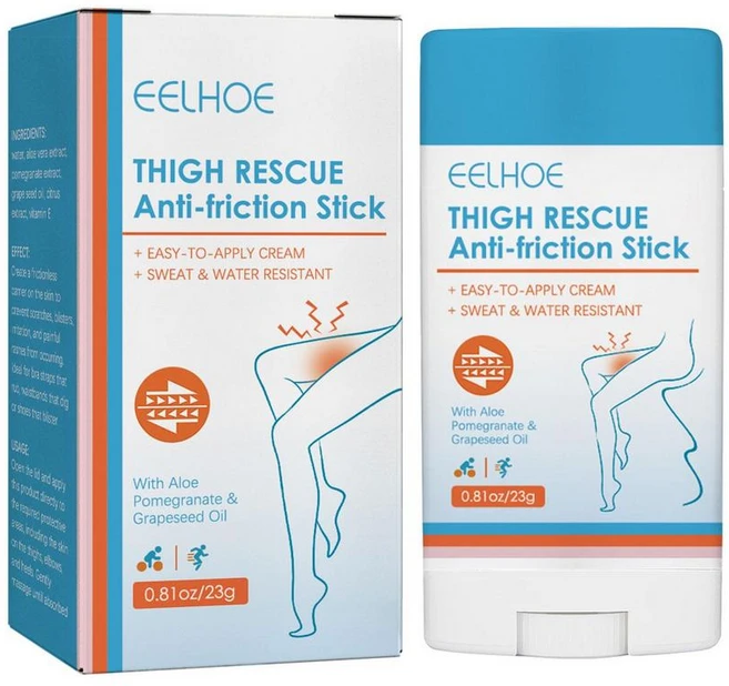 안티 Chafe 스틱 여성 마찰 방지 모이스처 라이저 허벅지 케어 밤 땀 피부 구조 용, 01 1 box - 쿠팡