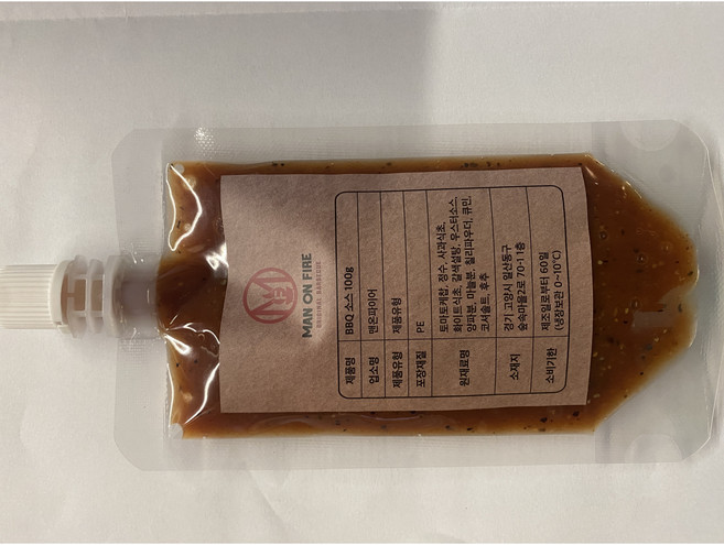 맨온파이어 텍사스바베큐 BBQ 소스 100g, 1개, 100ml