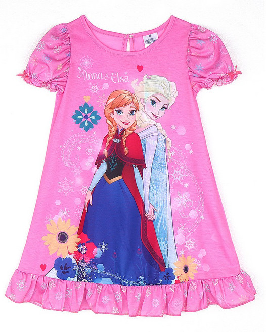 디즈니 공주 원피스 드레스 아동 여아 유아 잠옷 세트 파자마 파티 실내복 엘사반팔