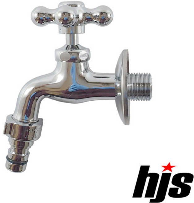 국산 KS KC 수도꼭지 15A / 세탁기꼭지 나비너트 커플러 베란다 호스 연결, 1개