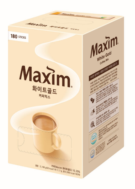 맥심 화이트골드 커피믹스, 12g, 180개입, 1개