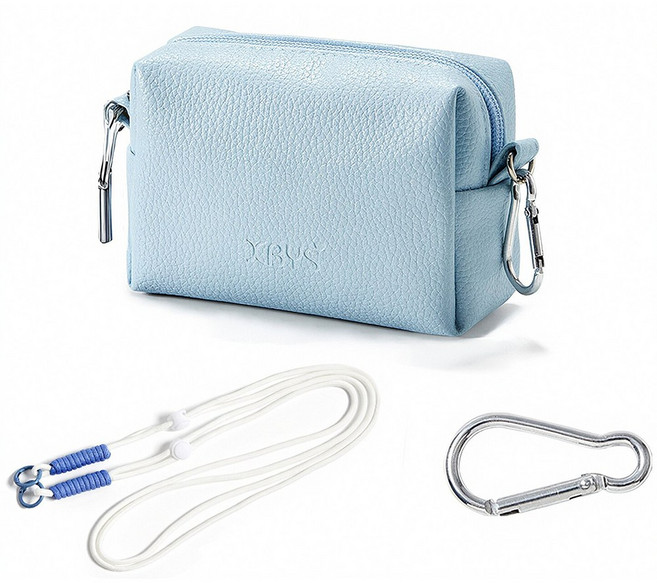 마켓세일러 카메라 가방 미니 크로스백 컴팩트 똑딱이 디카 수납 파우치, 1개, 파우더블루(blue)