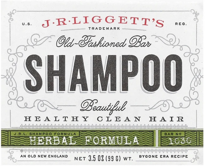 J.R. 리겟츠 올드 패션드 샴푸 바 허브 성분 99g (3.5온스) LGJ-10202 - 쿠팡