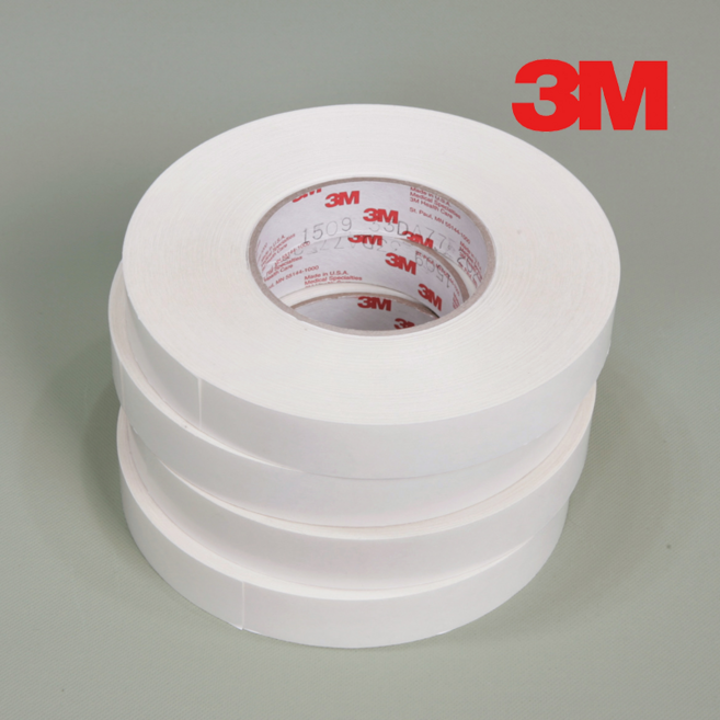 3M 의료용양면테이프(롤타입) 대용량 피부용 마스크김서림방지 가발테이프 병원처치용 한방의료기기용 여성용품부착 옷피부부착 분장용 이미용 위생기부착 장신구부착.강력접착, 1개