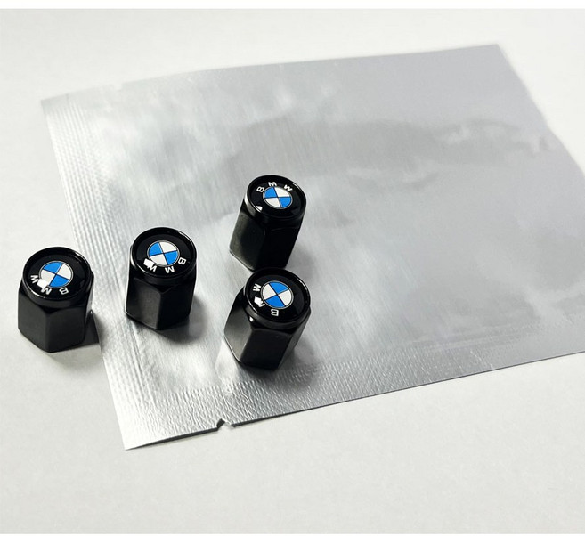 타이어밸브 에어캡 마개 bmw 4개 블랙, 1세트