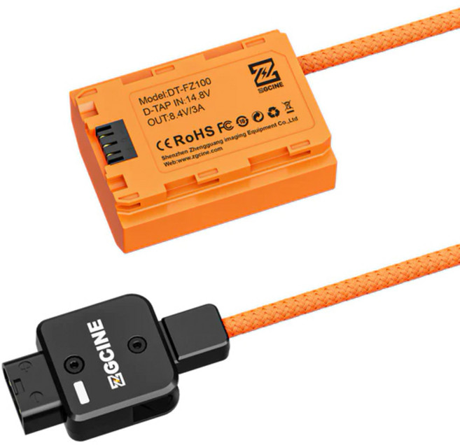 ZGC DTAP to FZ100 더미배터리케이블 DT-FZ100, 단품, 1개