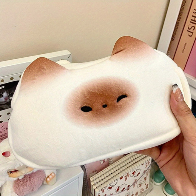 말랑콩떡 빵냥 식빵고양이 인형 화장품 파우치 신학기 필통