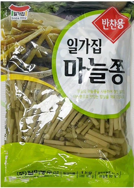 일가집 마늘쫑 1kg, 1개