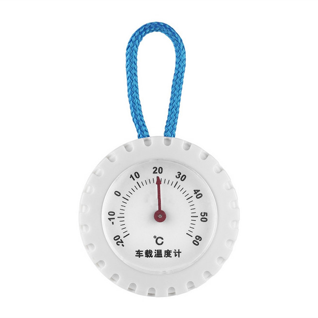 자동차 온도계 차량 용 파란색 다이얼로 정확한 온도 측정, 차 흰색 판