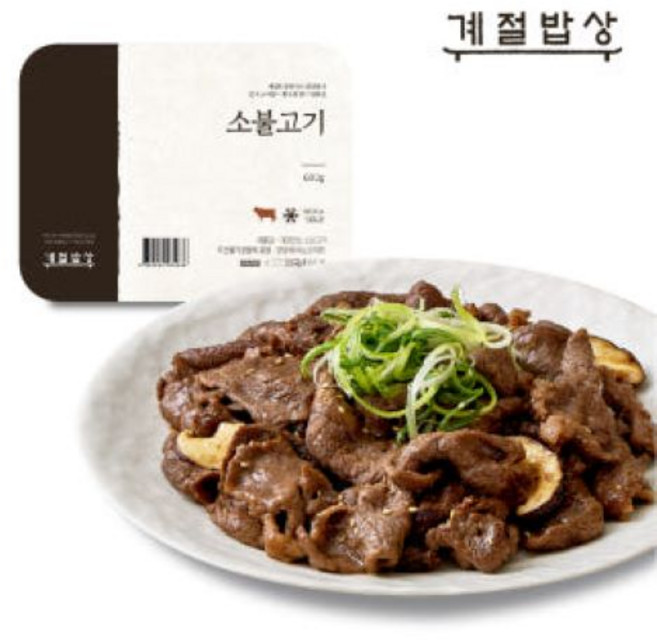 계절밥상 소불고기 600g 3개, 계절밥상 소불고기 600g, 3개