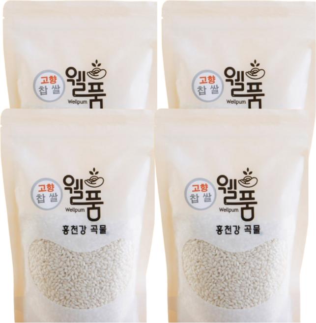 다온팜 홍천 누룽지향 웰품 고향 찹쌀 500g 4개