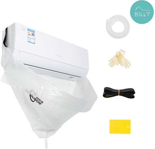 빌리네집 벽걸이 에어컨 셀프 청소 키트, 혼합색상, 1세트