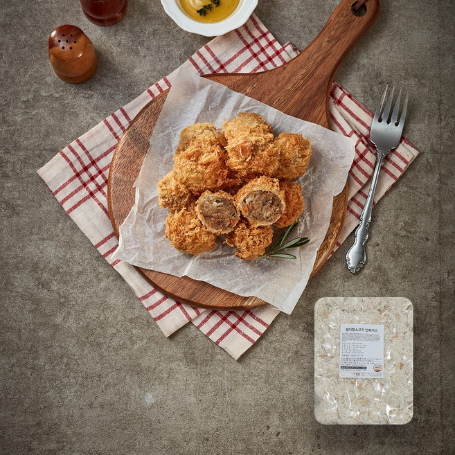 정다함돈가스 업소용 소고기민찌가스 90개 내외 대용량, 450g