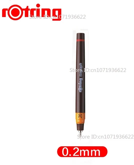 원래 독일 Rotring Isograph 주사기 펜 0.2/0.3mm 드로잉 펜 전문 손으로 그리는 엔지니어 디자인 미술 학, 14 0.2mm Pen