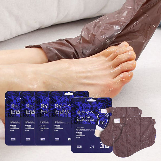 블루로즈 아기발 필링팩 발각질 풋팩 발뒤꿈치 관리, 32g, 10개, 2매
