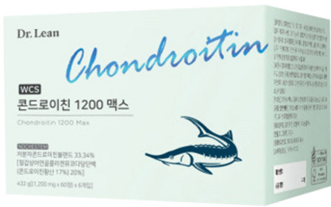 닥터린 송중기 철갑상어 콘드로이친 1200 맥스 저분자 상어연골 뮤코다당단백, 360정, 1개
