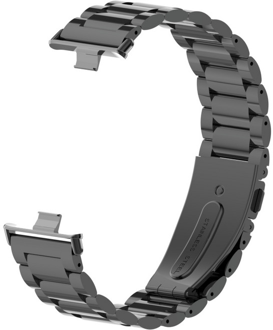 TAOMI 레드미 워치4 밀레니즈루프 메탈 스트랩, 프리미엄 메탈, 블랙