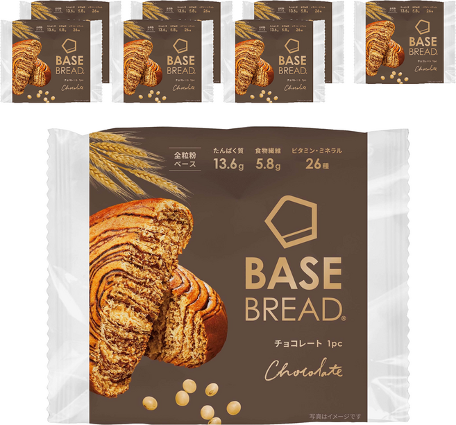 베이스푸드 베이스 브레드 초콜릿, 83g, 8개