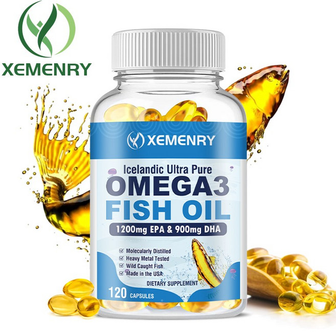 XEMENRY 冰島超純淨 Omega3 魚油 1200mg EPA & 900mg DHA 膠囊, 120 CAPSULES