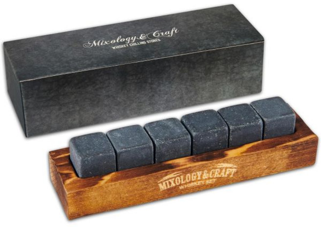 믹솔로지 위스키 칠링 스톤 큐브 6개 세트 스터퍼 다크, 1개
