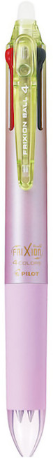 PILOT 百樂 Frixion Ball 4 按鍵式四色魔擦筆, 1個, 漸層紫 0.38mm(四色)