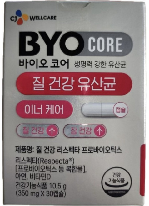 BYO 질 건강 리스펙타 유산균, 30정, 1개