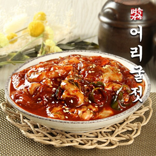 [속초명가젓갈] 국내산 통영 신선한 굴로 저염숙성한 남도식 어리굴젓, 300g, 1개