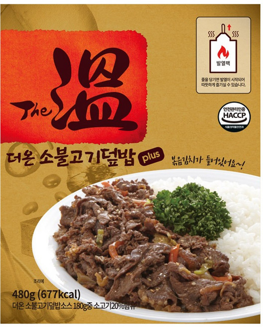 더온 소불고기덮밥 플러스, 480g, 1개