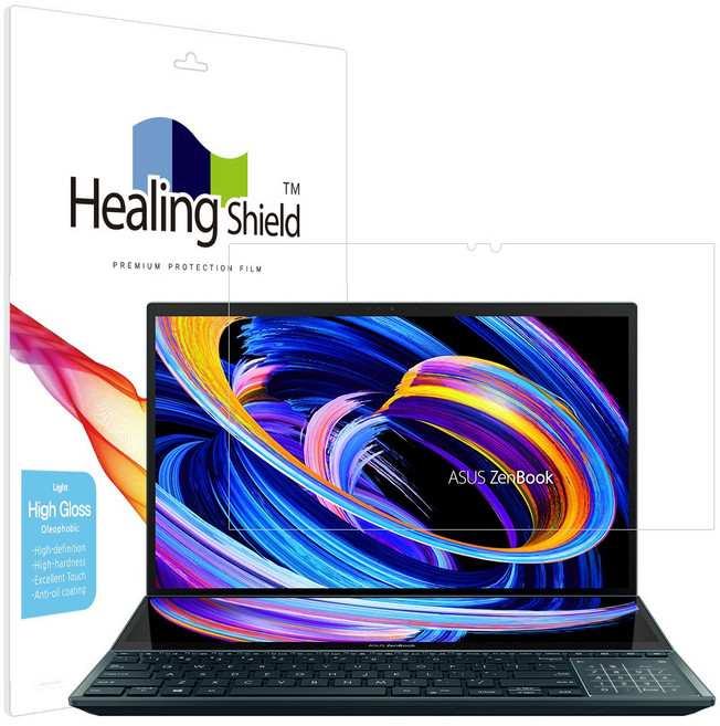 에이수스 젠북 프로 듀오 15 OLED UX582 올레포빅 Light 액정보호필름, 1개