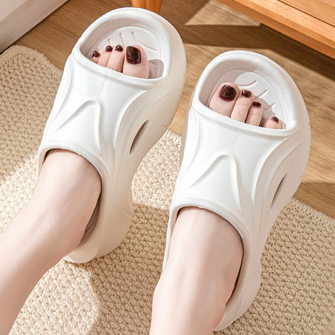 옆집샵 6CM 키높이 가벼운 쪼리 통굽 여름 슬리퍼 여성용 신발