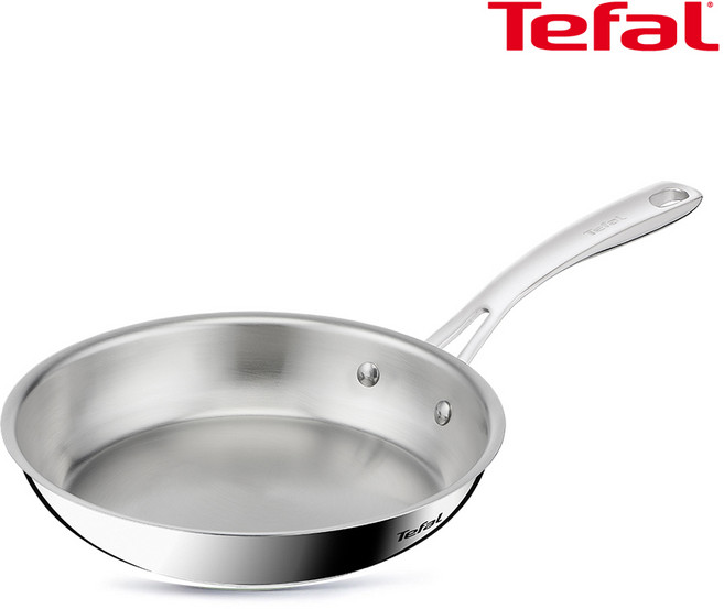 테팔 인덕션 스테인리스 스틸 퍼펙트 레지스트 프라이팬, 24cm, 1개