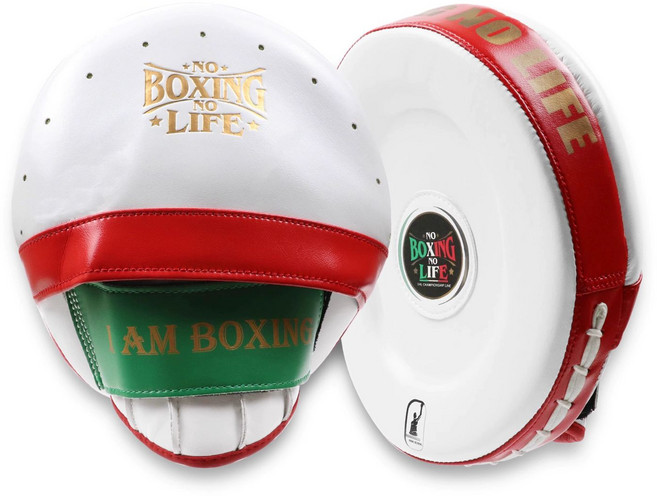 복싱 드럼미트 원형 권투 실드 위닝미트 단품 실버블랙 펀치, 1개, 레드 화이트 그린 멕시칸 시리즈 충격 흡수