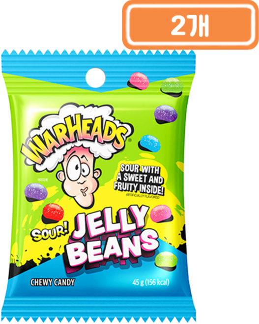 워헤즈 사우어 젤리빈, 2개, 45g