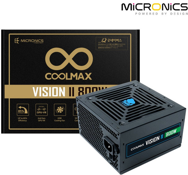 마이크로닉스 COOLMAX VISION II 800W ATX 파워서플라이