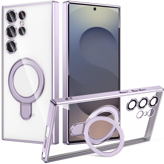 헤미션 갤럭시 S25 카메라 보호 맥세이프 거치대 케이스 카메라렌즈 완전보호 SLP01