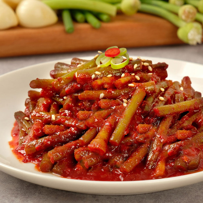 국산 간장마늘쫑 마늘쫑무침 400g 전라도 수제 반찬 2종, 300g