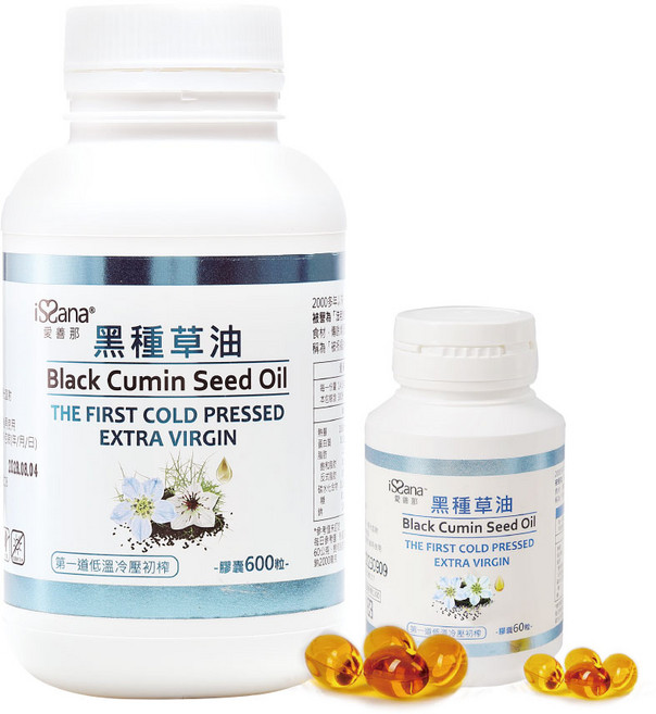 iSana 愛善那 黑種草油軟膠囊, 1個, 1瓶600粒, 600顆
