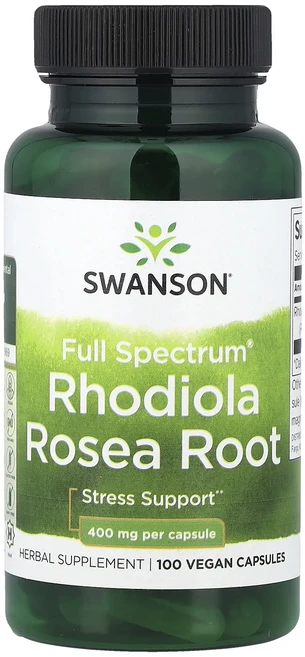 행복하고 건강하게 Swanson Full Spectrum® 홍경천 뿌리 400mg 비건 캡슐 100정 백년회로하세요, SwansonFullSpectrum홍경천뿌리400mg비, 1개 - 쿠팡