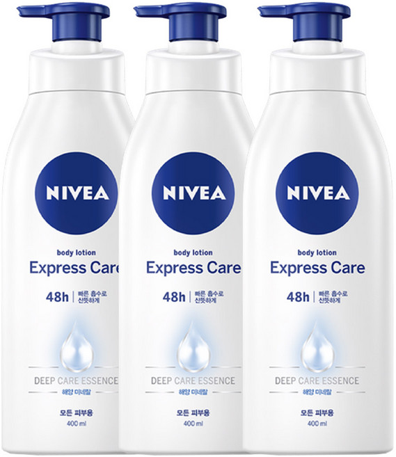 니베아 익스프레스 바디로션, 400ml, 3개