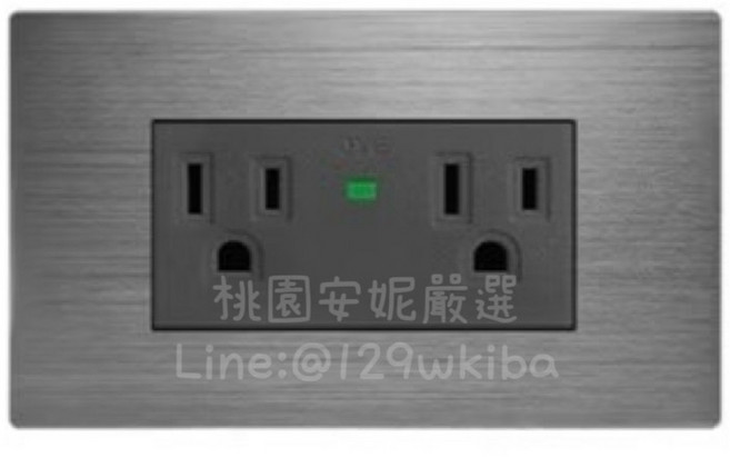 JYE中一 摩登灰-NE接地雙插座蓋板組_JY-M51236NE-MRG原廠出貨 拆封無法退貨, 1個