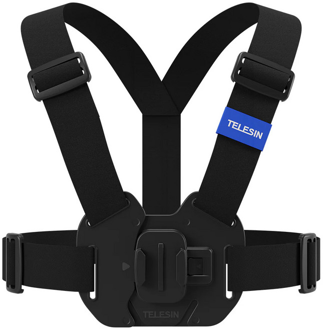 텔레신 UCS-001 고프로 DJI 액션 스마트폰용 체스트 어깨근 / Telesin Vest Chest Strap, 1개