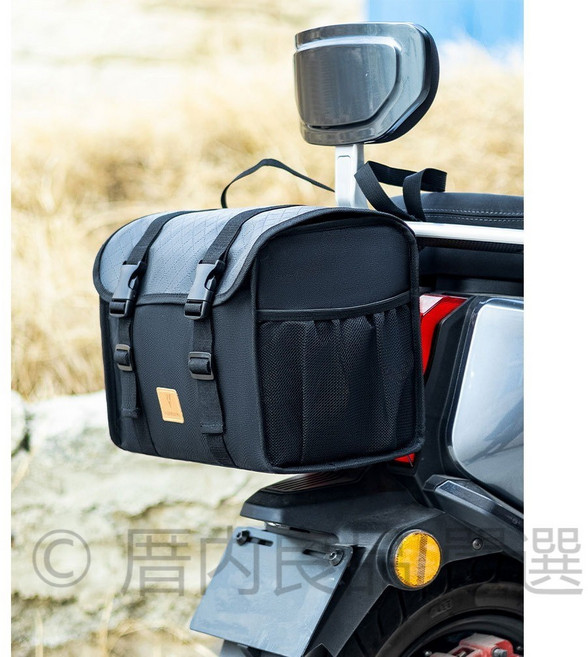 機車多功能掛包 電動車通用置物包 大容量收納, 黑色,19寸