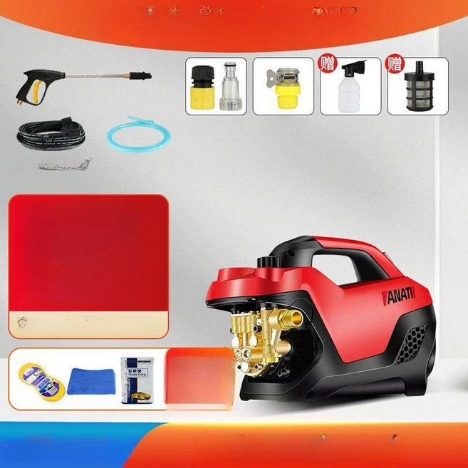 cha 미니고압세척기 세차용 카처미니고압세척기, 표준 3KW 롱건 30m 강선 호스 선물 세트, 기본 모델명/품번